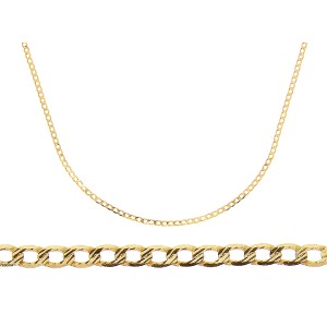 Złoty łańcuszek diamentowany pr.0,585 pełny splot Pancerka 45 cm